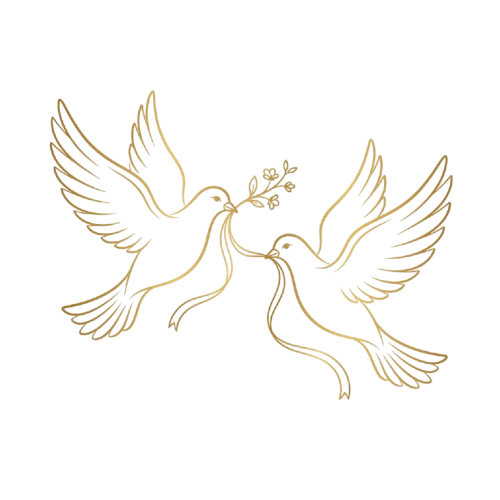 Two doves emblem
